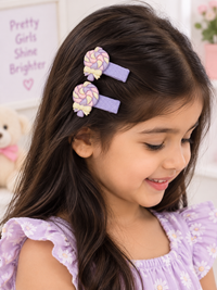 Candy Swirl Hair Clips — Set of 2