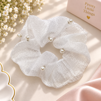 Pearl Sprinkle Sheer Scrunchie
