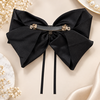 Layered Dotted Bow Hair Clip