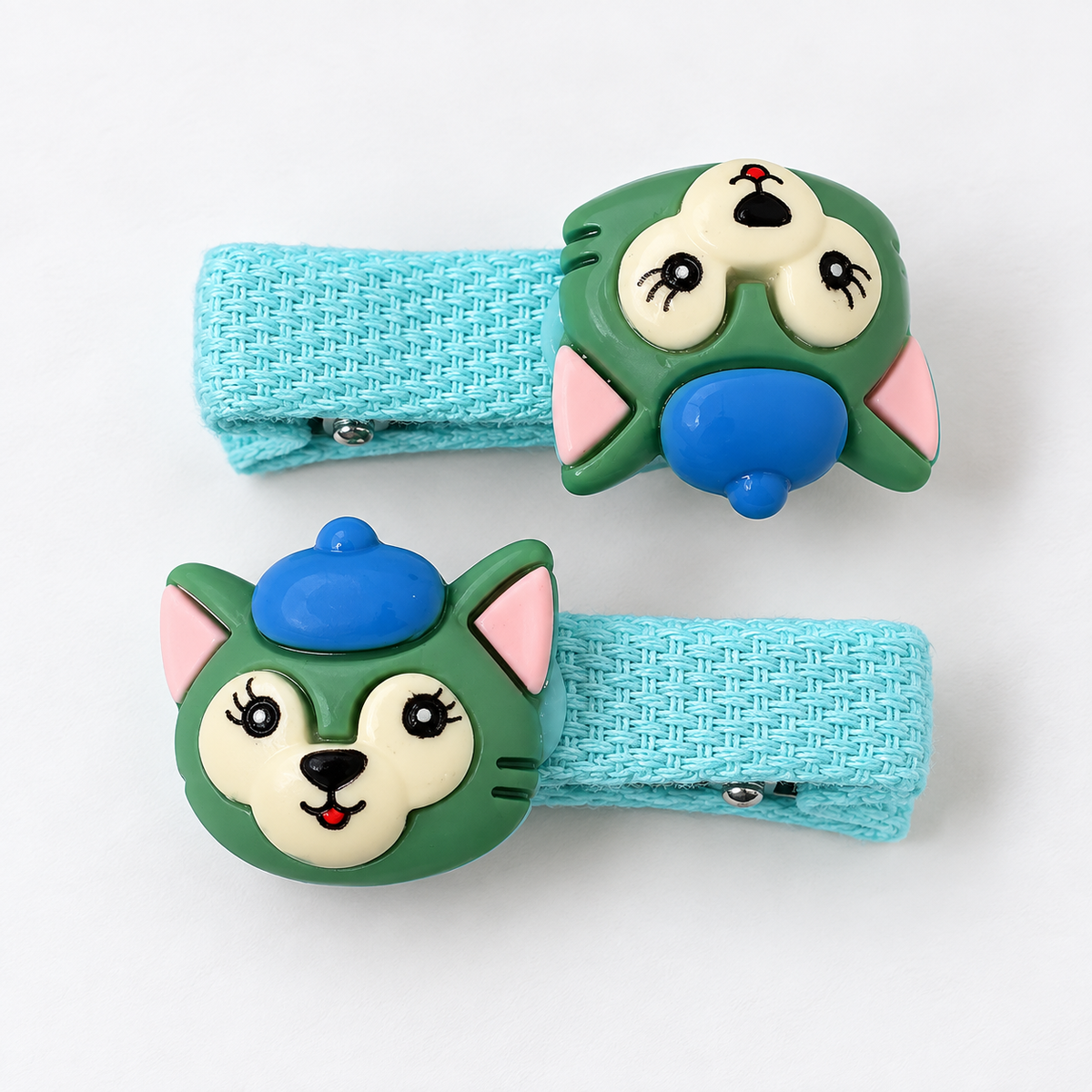 Little Animal Charm Hair Clips — Set of 2