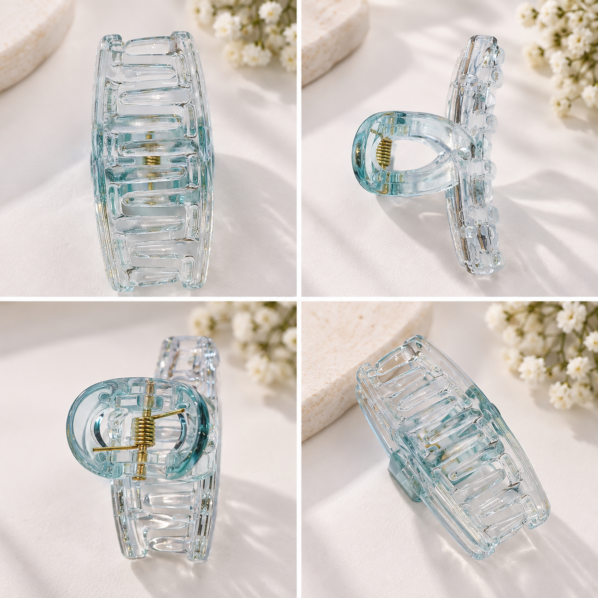 Clear Tint Hair Claw Clip