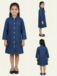 Denim Shirt Dress, Button-Down