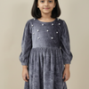 Pearl Embellished Velvet Party Dress