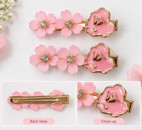 Lustre Circle Hair Clips — Set of 2