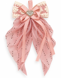 Shimmer Drape Bow Hair Clip