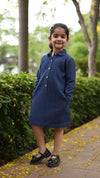 Denim Shirt Dress with full sleeve