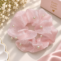 Pearl Sprinkle Sheer Scrunchie