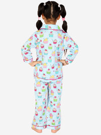 Cupcake Print Night Suit