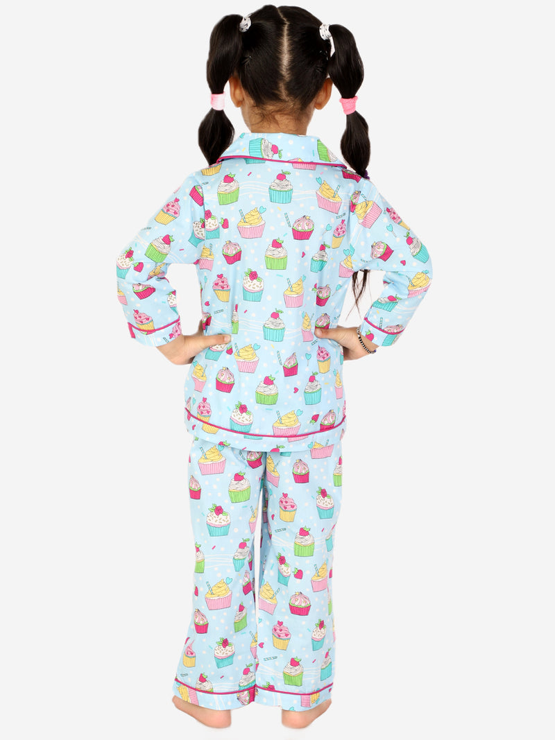 Cupcake Print Night Suit