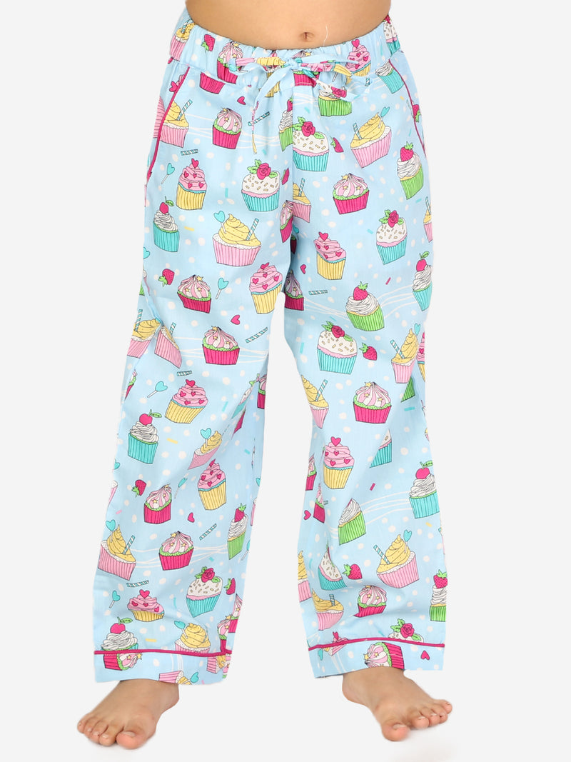 Cupcake Print Night Suit