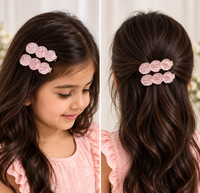 Lustre Circle Hair Clips — Set of 2