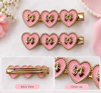 Lustre Circle Hair Clips — Set of 2