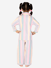 Barcode Stripes Night Suit