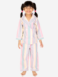 Barcode Stripes Night Suit