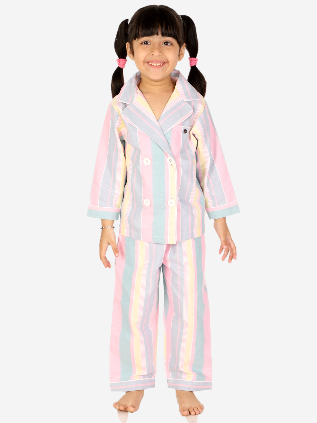 Barcode Stripes Night Suit