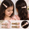 Lustre Circle Hair Clips — Set of 2
