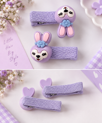Little Animal Charm Hair Clips — Set of 2