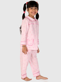 Floral Striped Night Suit