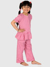 Pink Gingham Check Night Suit