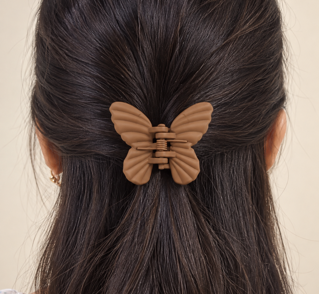 Matte Butterfly Claw Clip