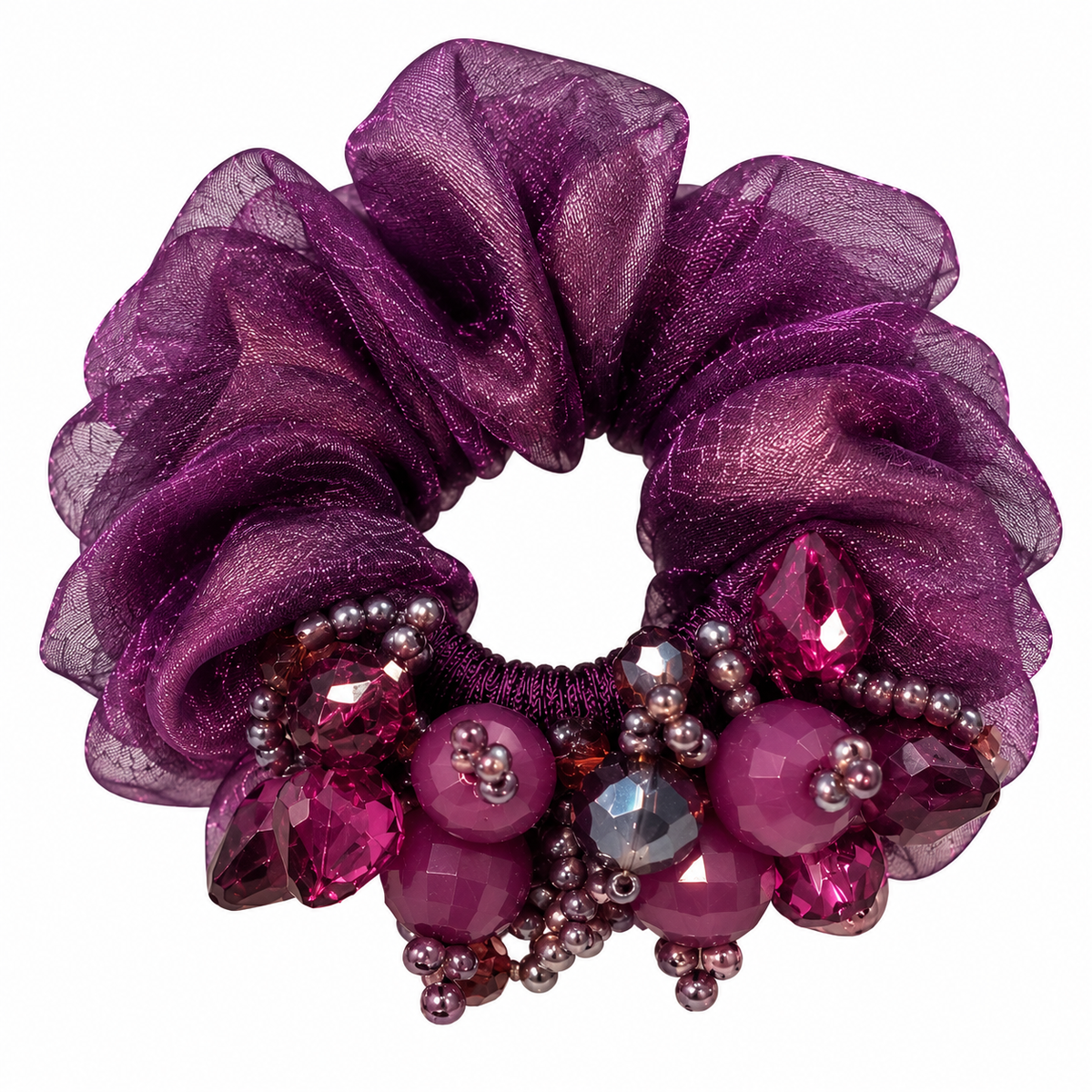 Shimmer Blossom Scrunchie