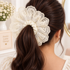 Scalloped Lace Scrunchie