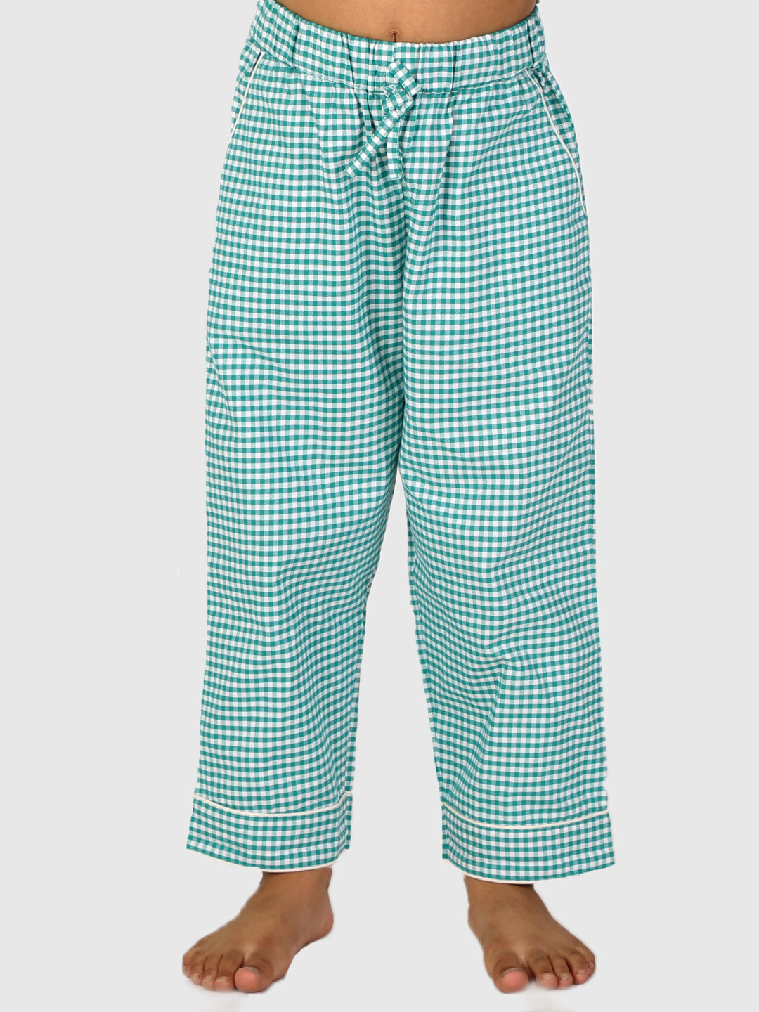 Green Gingham Check Night Suit
