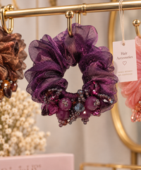 Shimmer Blossom Scrunchie
