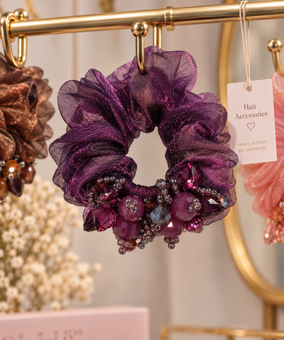 Shimmer Blossom Scrunchie