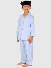 Blue Gingham Check Night Suit