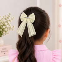 Lace Trail Pastel Bow Clip