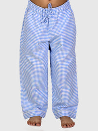 Blue Gingham Check Night Suit