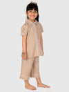 Brown Gingham Check Night Suit