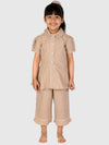 Brown Gingham Check Night Suit