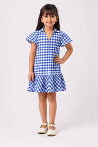 Bluebell Check Flannel Dress
