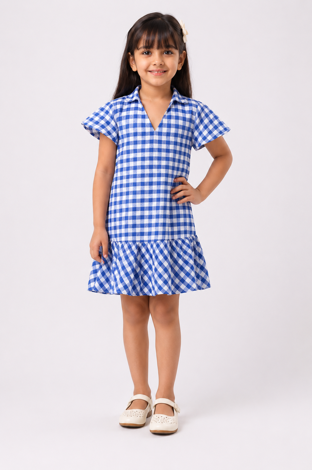 Bluebell Check Flannel Dress