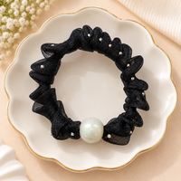 Single Pearl Sheer Hair Tie