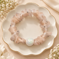 Single Pearl Sheer Hair Tie