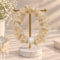 Single Pearl Sheer Hair Tie