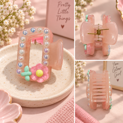 Daisy Sparkle Frame Claw Clip
