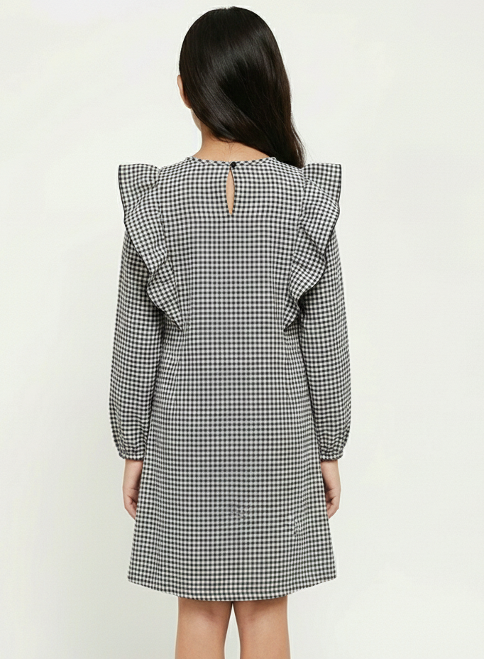 Classic Check Ruffle Dress