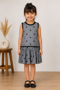 Heartfelt Noir Grey Dress