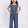 Chloe Denim Top & Denim Joggers Set
