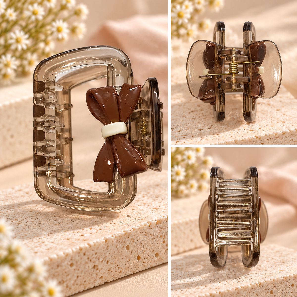 Mini Bow Frame Claw Clip