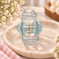Clear Scalloped Circle Claw Clip