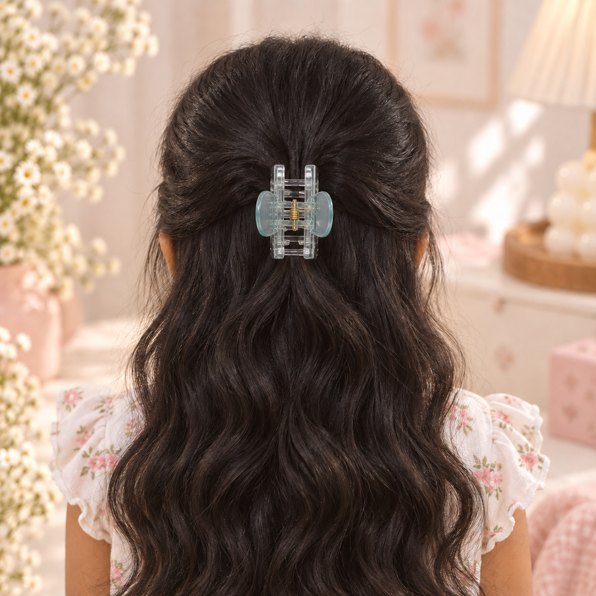 Clear Rectangle Tint Claw Clip