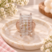Clear Rectangle Tint Claw Clip