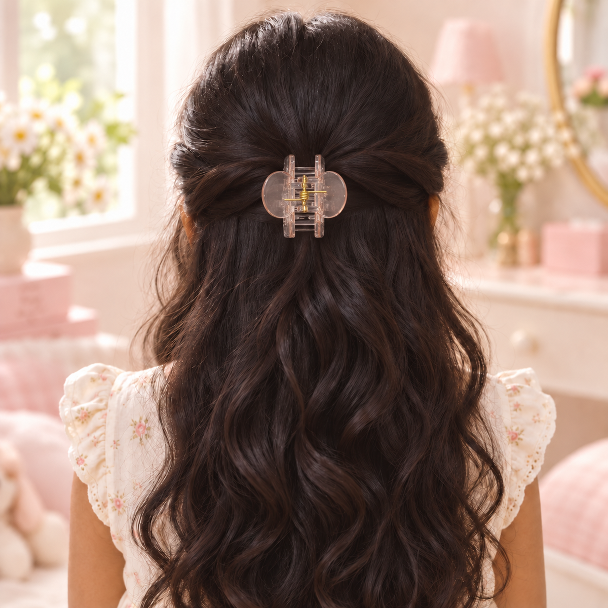 Clear Rectangle Tint Claw Clip