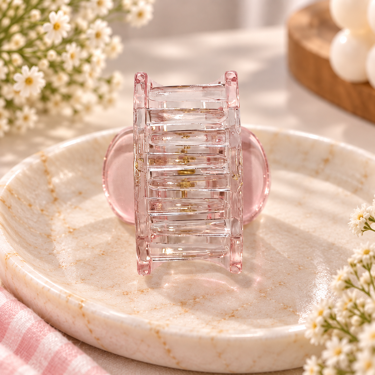 Clear Rectangle Tint Claw Clip