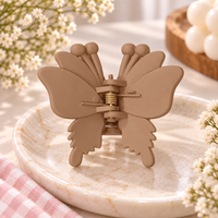 Matte Butterfly Antenna Claw Clip
